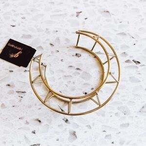 G by Gennaro Women's Gold Geometric Sculpture Bracelet NWT